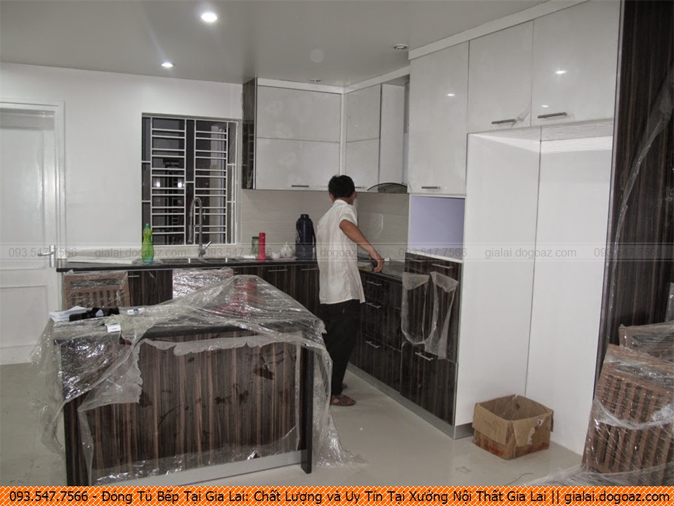 Xưởng thi công đóng tủ bếp Gia Lai Pleiku uy tín