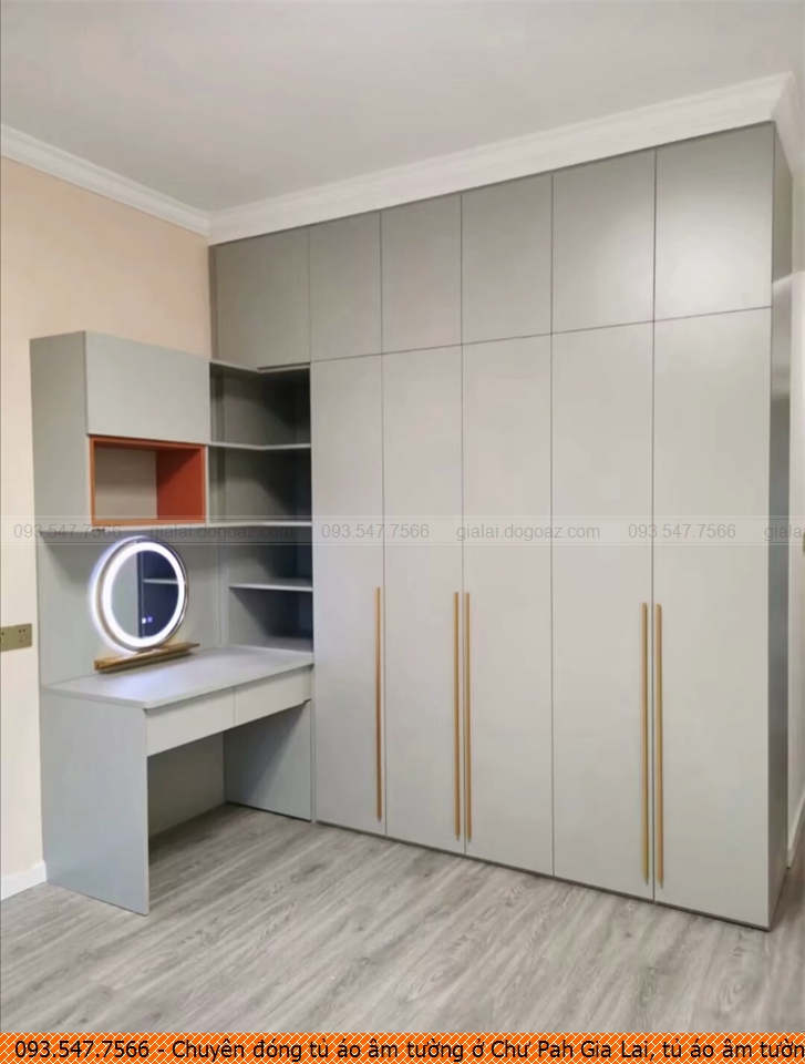 Chuyên đóng tủ áo âm tường ở Chư Pah Gia Lai, tủ áo âm tường giá rẻ Chư Pah Gia Lai chuyên nghiệp gọi 093.547.7566