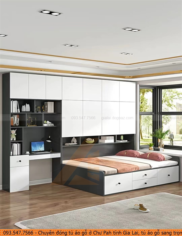 Chuyên đóng tủ áo gỗ ở Chư Pah tỉnh Gia Lai, tủ áo gỗ sang trọng Chư Pah tỉnh Gia Lai chuyên nghiệp liên hệ Hotline 093.547.7566