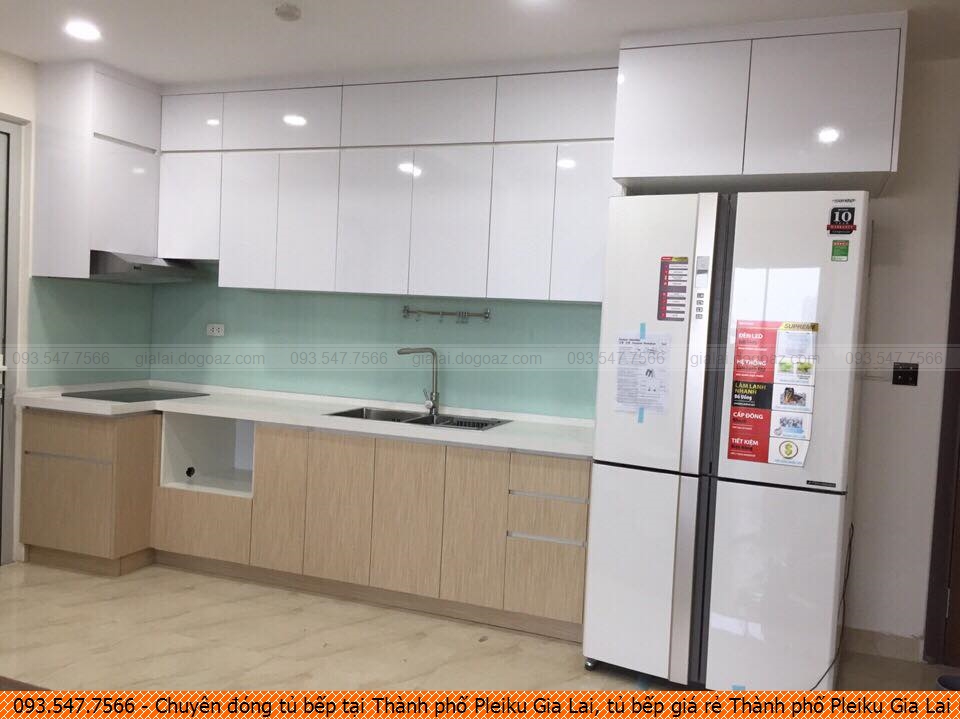 Chuyên đóng tủ bếp tại Thành phố Pleiku Gia Lai, tủ bếp giá rẻ Thành phố Pleiku Gia Lai uy tín liên hệ 093-5477-566