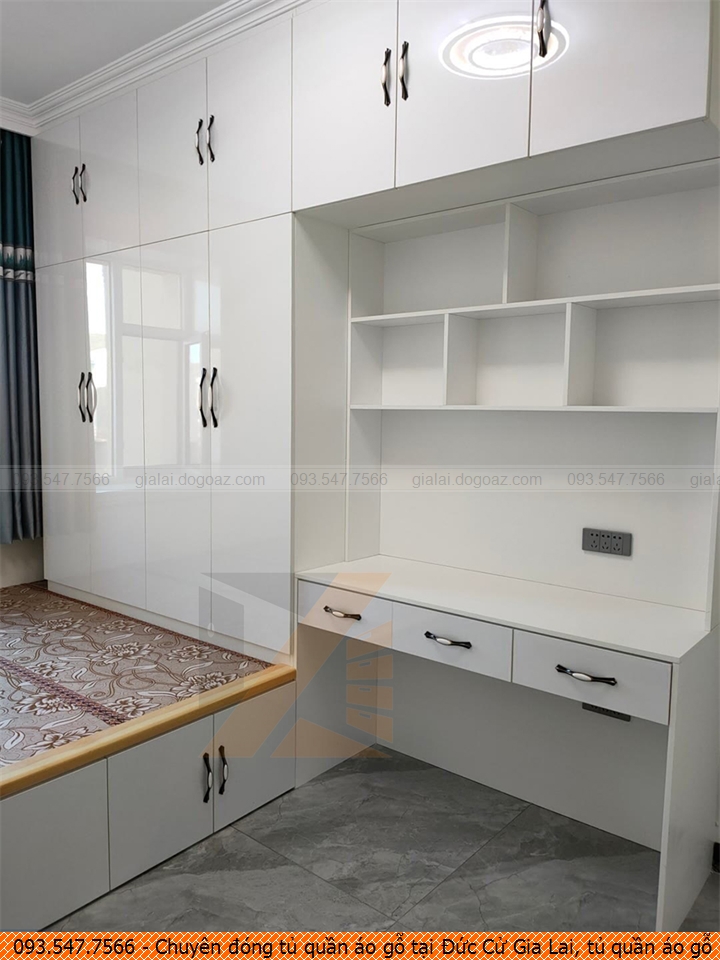 Chuyên đóng tủ quần áo gỗ tại Đức Cử Gia Lai, tủ quần áo gỗ sang trọng Đức Cử Gia Lai uy tín 09.3547.7566