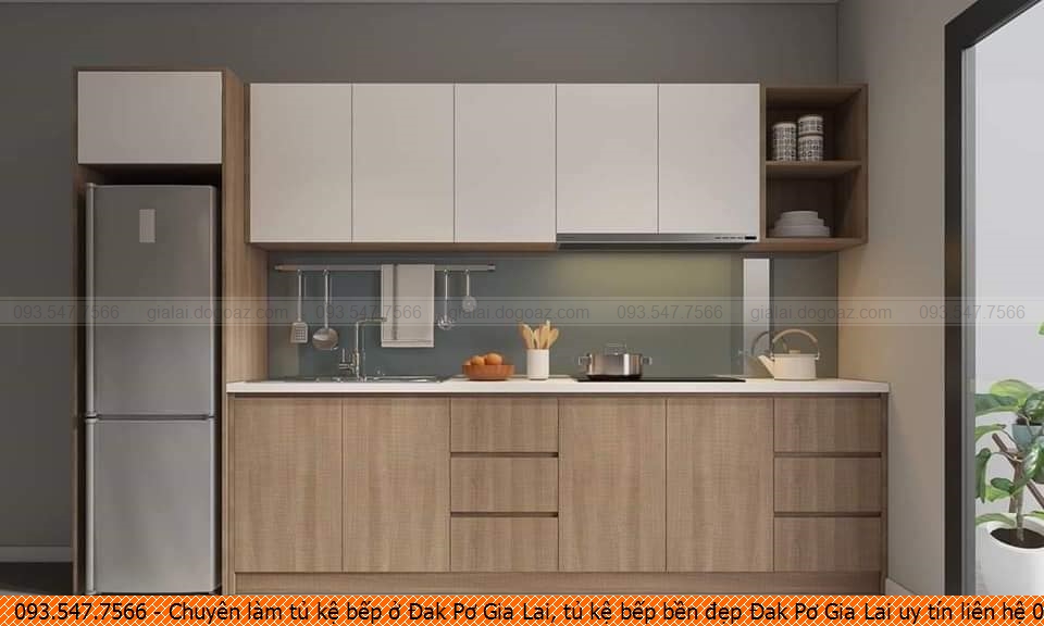Chuyên làm tủ kệ bếp ở Đak Pơ Gia Lai, tủ kệ bếp bền đẹp Đak Pơ Gia Lai uy tín liên hệ 093-547-7566