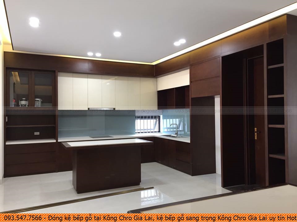Đóng kệ bếp gỗ tại Kông Chro Gia Lai, kệ bếp gỗ sang trọng Kông Chro Gia Lai uy tín Hotline 09.3547.7566