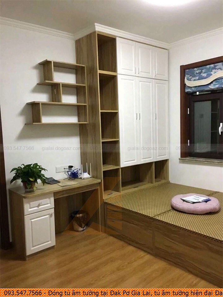 Đóng tủ âm tường tại Đak Pơ Gia Lai, tủ âm tường hiện đại Đak Pơ Gia Lai uy tín gọi 093-547-7566