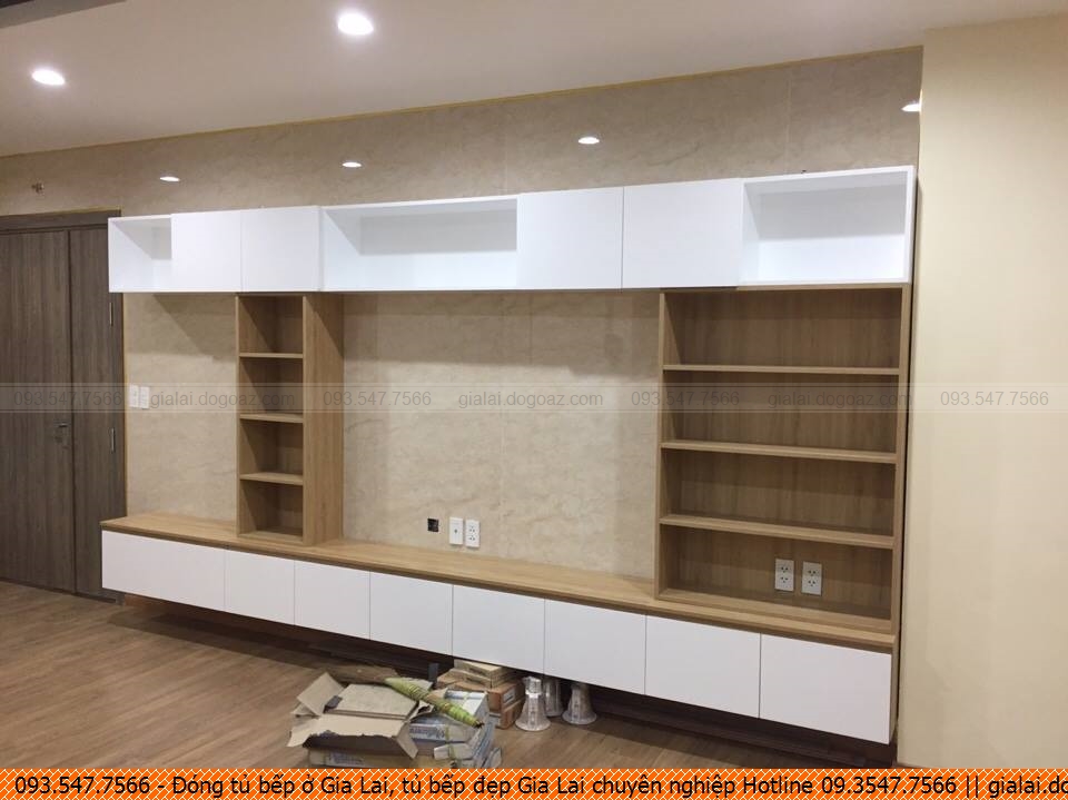 Đóng tủ bếp ở Gia Lai, tủ bếp đẹp Gia Lai chuyên nghiệp Hotline 09.3547.7566