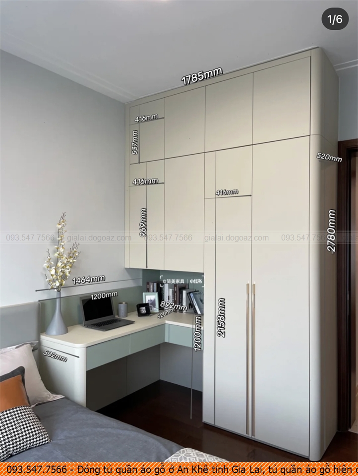 Đóng tủ quần áo gỗ ở An Khê tỉnh Gia Lai, tủ quần áo gỗ hiện đại An Khê tỉnh Gia Lai uy tín Hotline 0935477566