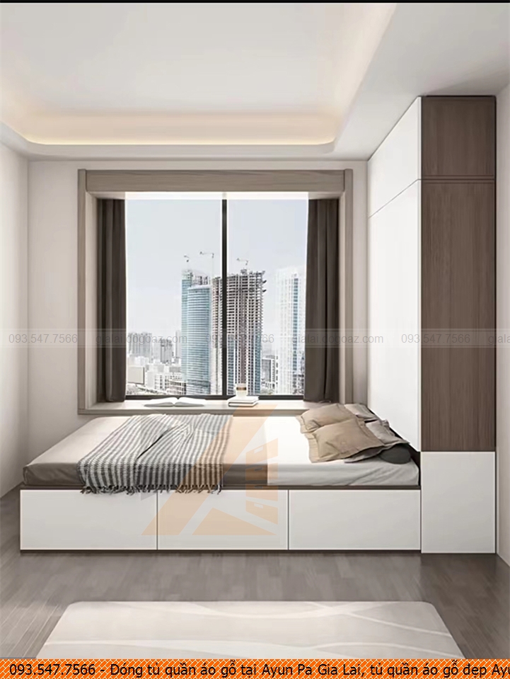 Đóng tủ quần áo gỗ tại Ayun Pa Gia Lai, tủ quần áo gỗ đẹp Ayun Pa Gia Lai chuyên nghiệp liên hệ SĐT 09.3547.7566