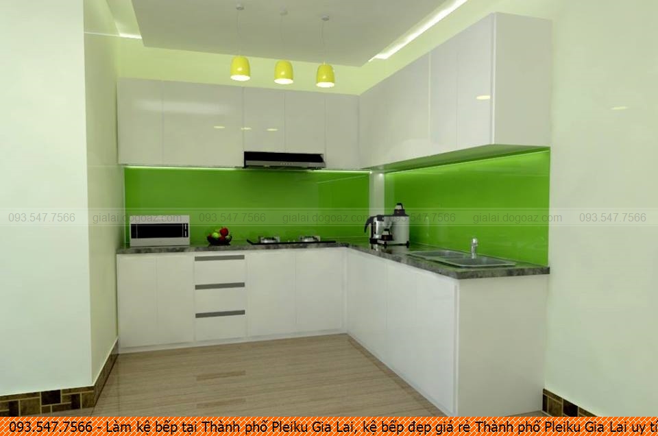 Làm kệ bếp tại Thành phố Pleiku Gia Lai, kệ bếp đẹp giá rẻ Thành phố Pleiku Gia Lai uy tín Hotline 0935477566