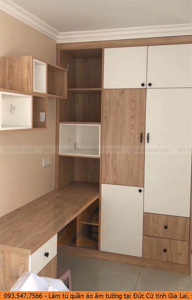 Làm tủ quần áo âm tường tại Đức Cử tỉnh Gia Lai, tủ quần áo âm tường bền đẹp Đức Cử tỉnh Gia Lai uy tín 09.3547.7566