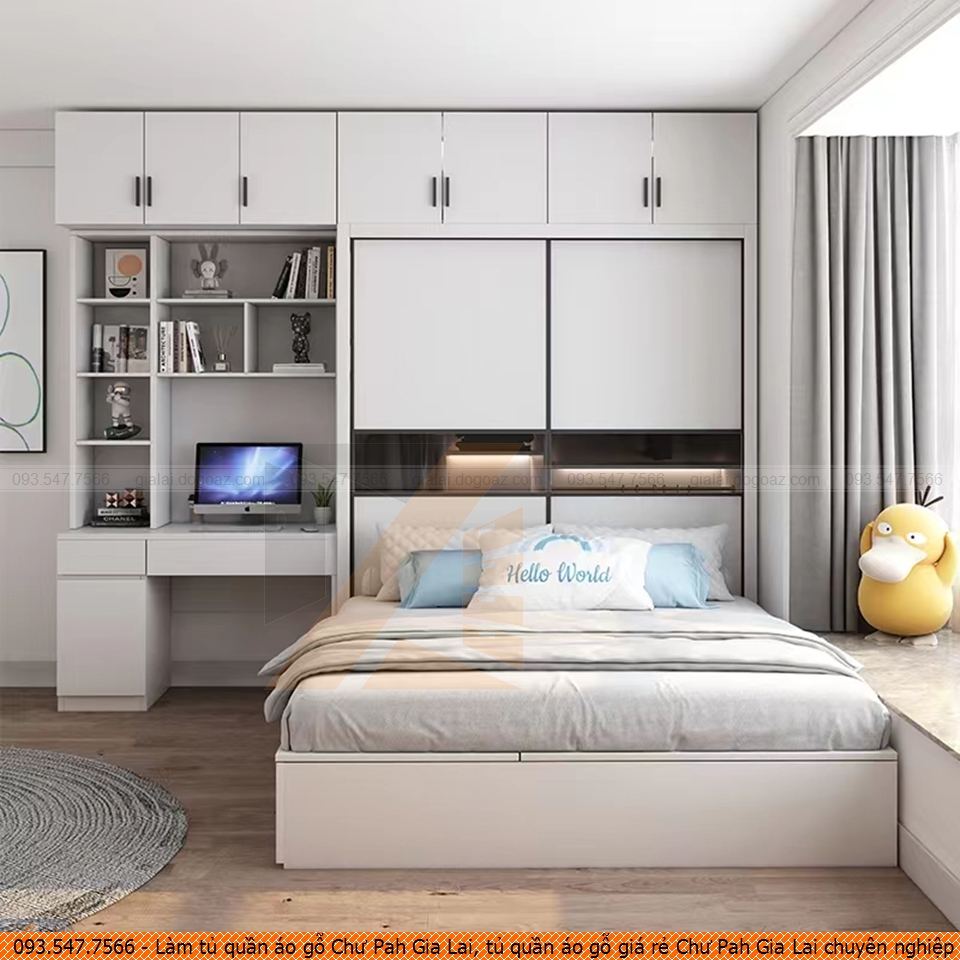Làm tủ quần áo gỗ Chư Pah Gia Lai, tủ quần áo gỗ giá rẻ Chư Pah Gia Lai chuyên nghiệp gọi Hotline 093.5477566