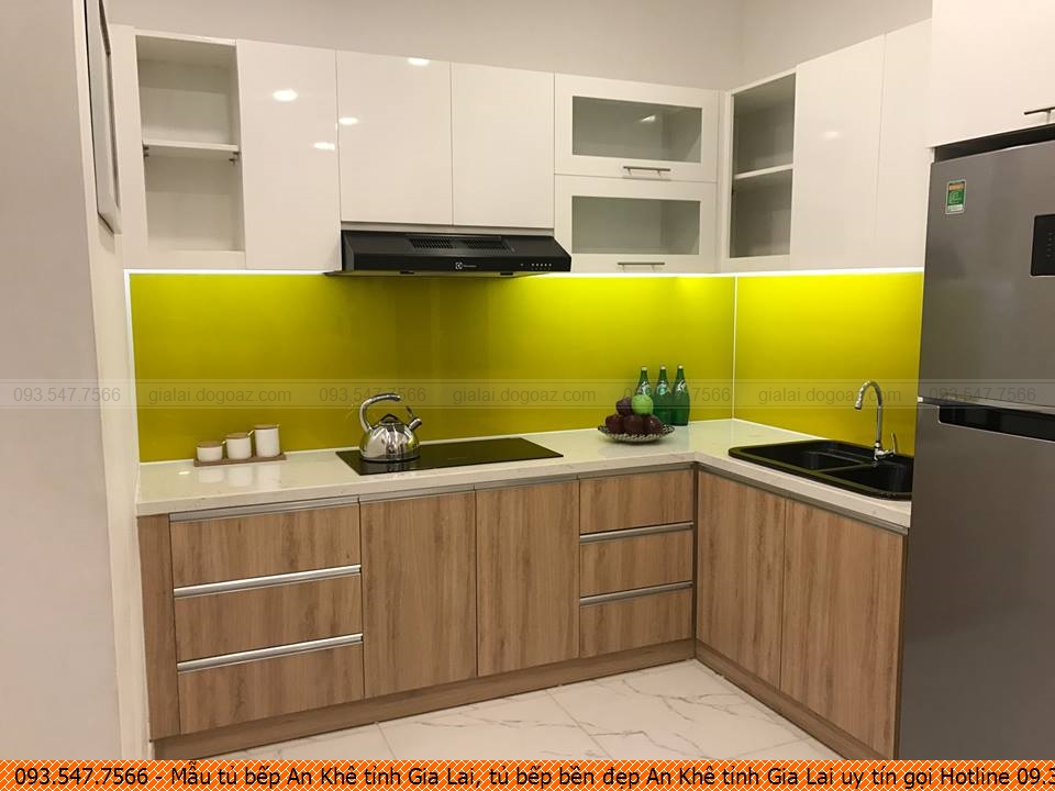 Mẫu tủ bếp An Khê tỉnh Gia Lai, tủ bếp bền đẹp An Khê tỉnh Gia Lai uy tín gọi Hotline 09.3547.7566