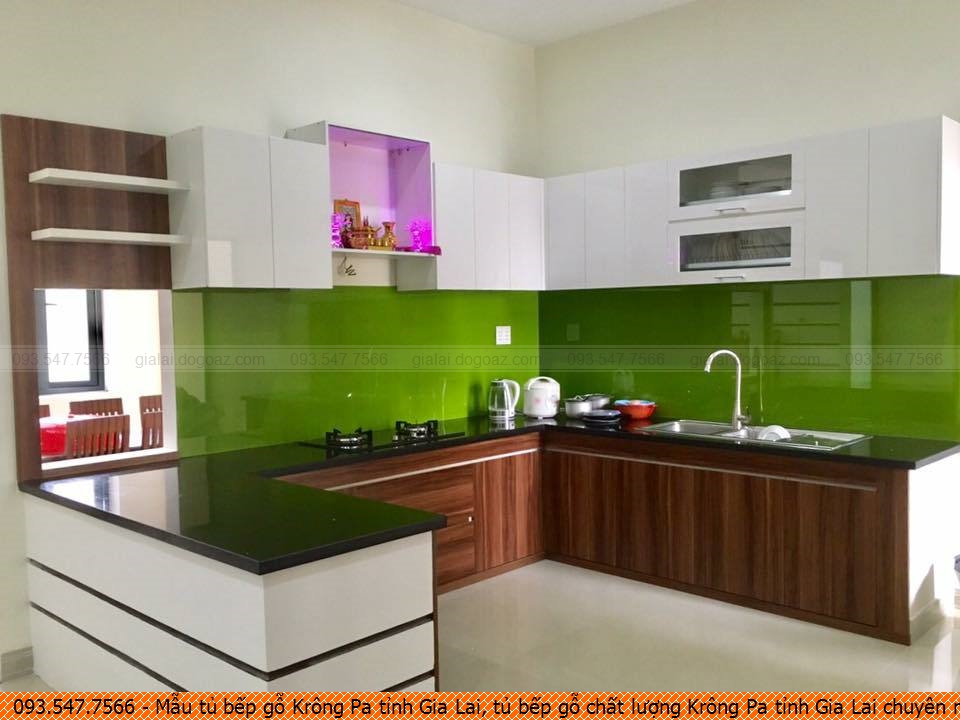 Mẫu tủ bếp gỗ Krông Pa tỉnh Gia Lai, tủ bếp gỗ chất lượng Krông Pa tỉnh Gia Lai chuyên nghiệp gọi SĐT 093.5477566