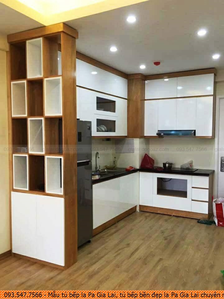 Mẫu tủ bếp la Pa Gia Lai, tủ bếp bền đẹp la Pa Gia Lai chuyên nghiệp gọi 0935477566