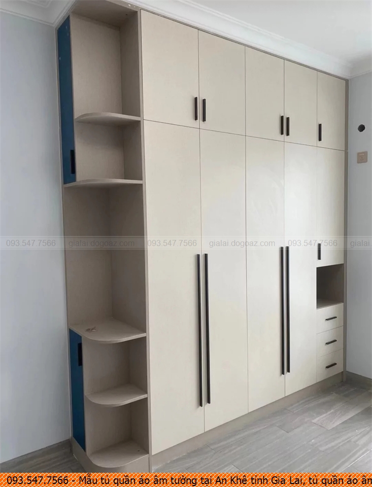 Mẫu tủ quần áo âm tường tại An Khê tỉnh Gia Lai, tủ quần áo âm tường đẹp An Khê tỉnh Gia Lai uy tín 093.5477566