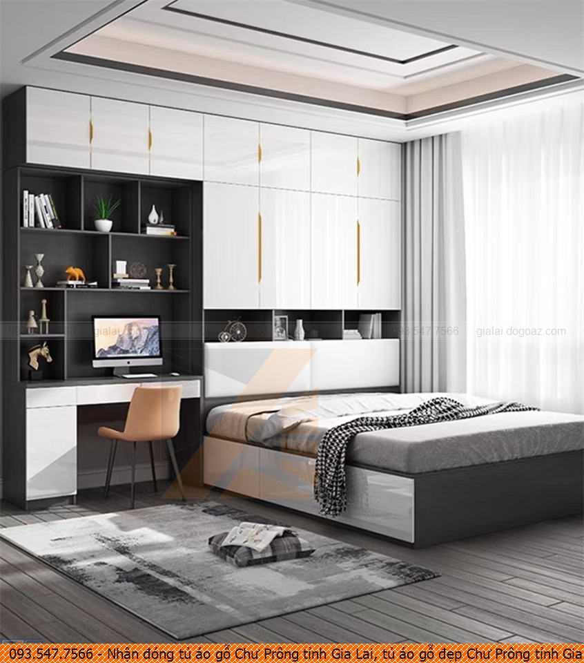 Nhận đóng tủ áo gỗ Chư Prông tỉnh Gia Lai, tủ áo gỗ đẹp Chư Prông tỉnh Gia Lai uy tín liên hệ 09.3547.7566