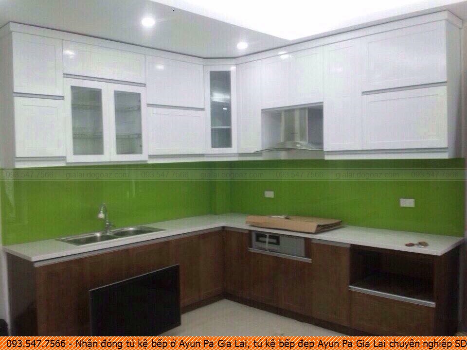 Nhận đóng tủ kệ bếp ở Ayun Pa Gia Lai, tủ kệ bếp đẹp Ayun Pa Gia Lai chuyên nghiệp SĐT 093.54.77.566