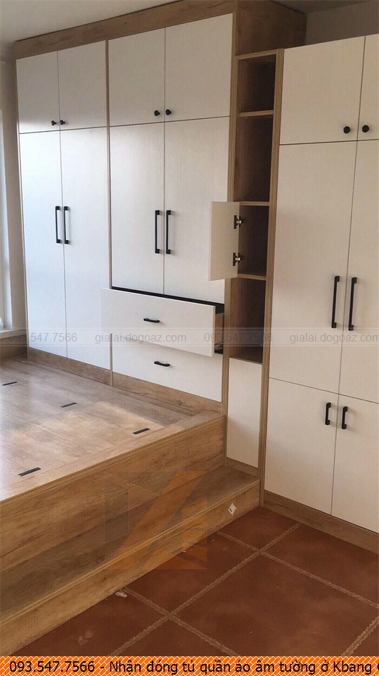 Nhận đóng tủ quần áo âm tường ở Kbang Gia Lai, tủ quần áo âm tường đẹp Kbang Gia Lai uy tín gọi SĐT 093.547.7566