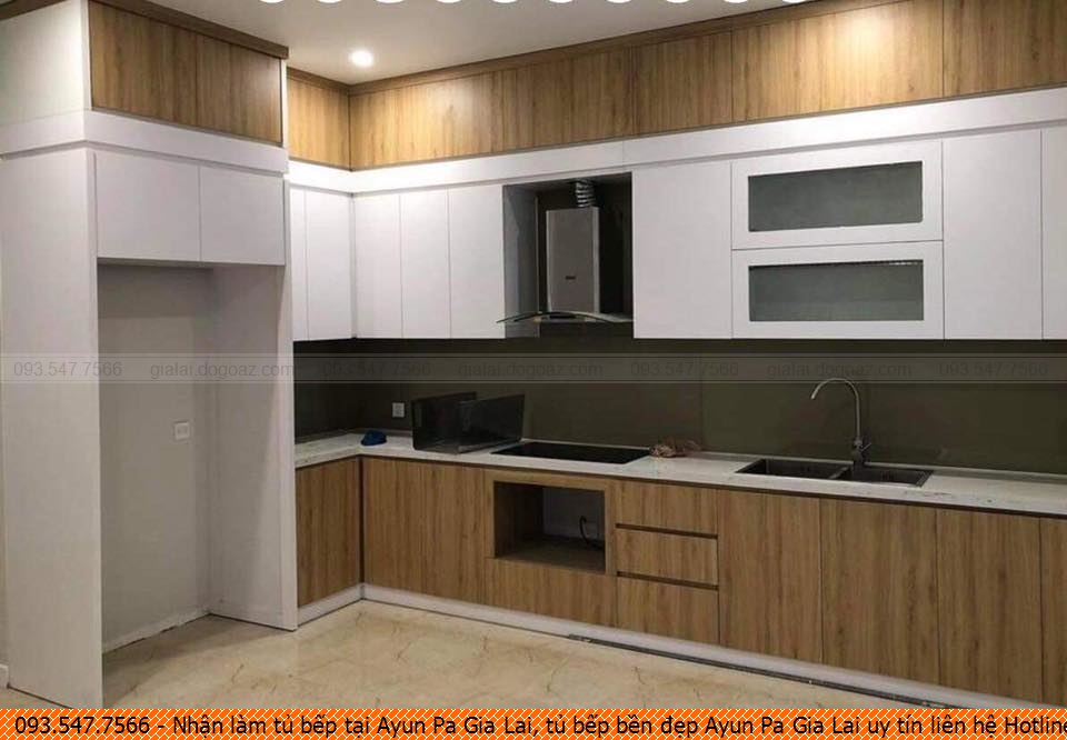 Nhận làm tủ bếp tại Ayun Pa Gia Lai, tủ bếp bền đẹp Ayun Pa Gia Lai uy tín liên hệ Hotline 093.547.7566