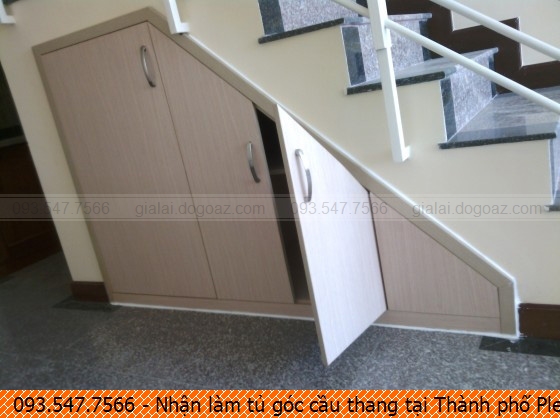 Nhận làm tủ góc cầu thang tại Thành phố Pleiku Gia Lai, tủ góc cầu thang đẹp Thành phố Pleiku Gia Lai chuyên nghiệp liên hệ Hotline 09.3547.7566