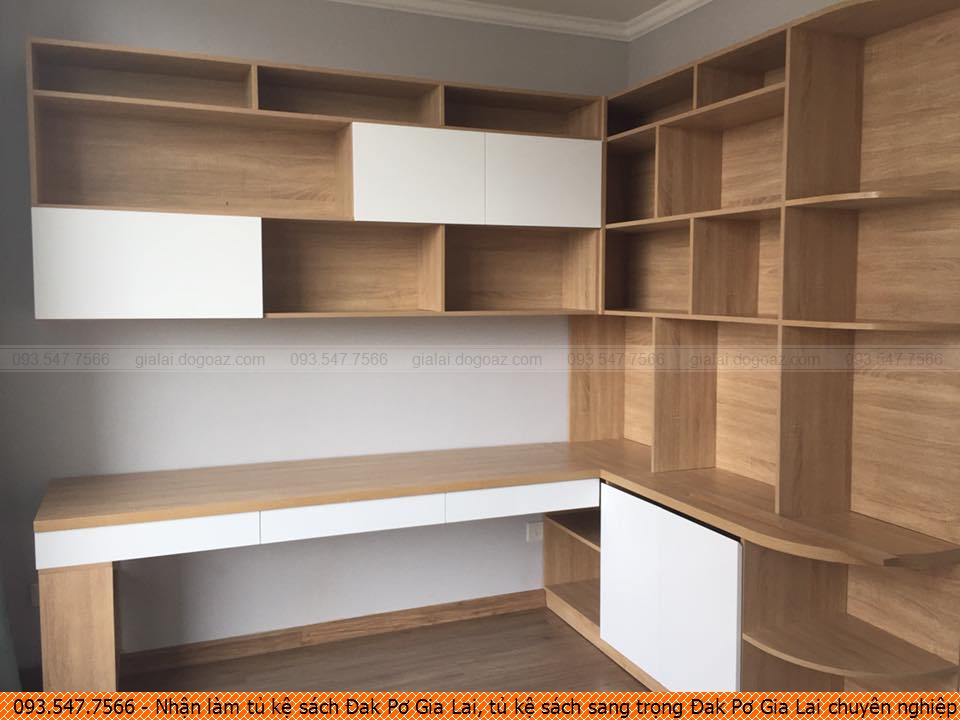 Nhận làm tủ kệ sách Đak Pơ Gia Lai, tủ kệ sách sang trọng Đak Pơ Gia Lai chuyên nghiệp Hotline 09.3547.7566