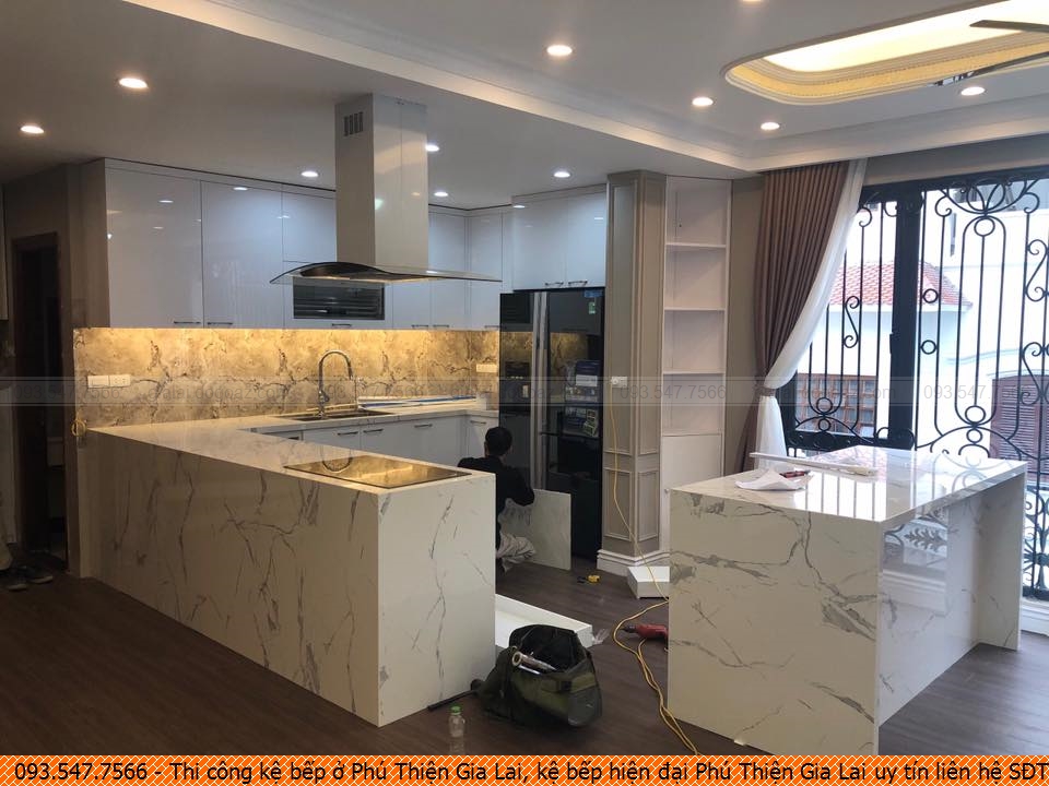 Thi công kệ bếp ở Phú Thiện Gia Lai, kệ bếp hiện đại Phú Thiện Gia Lai uy tín liên hệ SĐT 093.54.77.566
