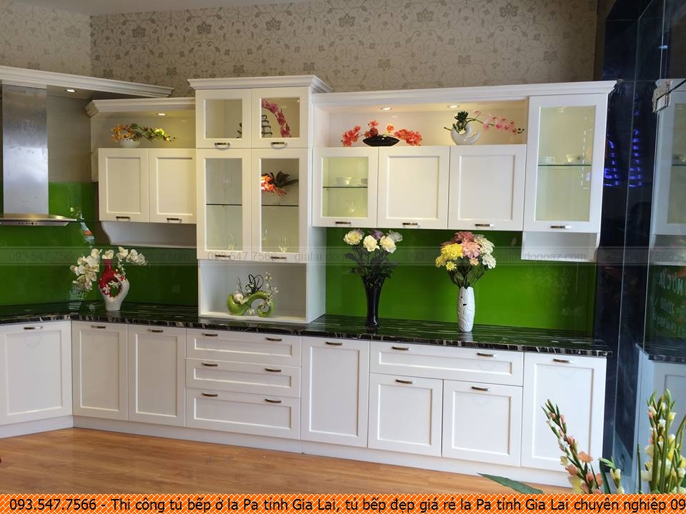 Thi công tủ bếp ở la Pa tỉnh Gia Lai, tủ bếp đẹp giá rẻ la Pa tỉnh Gia Lai chuyên nghiệp 09.3547.7566