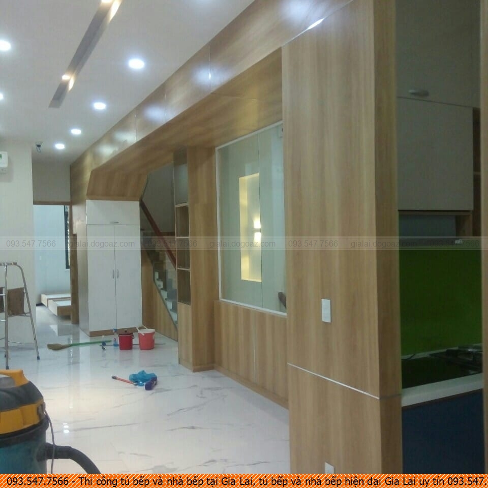 Thi công tủ bếp và nhà bếp tại Gia Lai, tủ bếp và nhà bếp hiện đại Gia Lai uy tín 093.547.7566