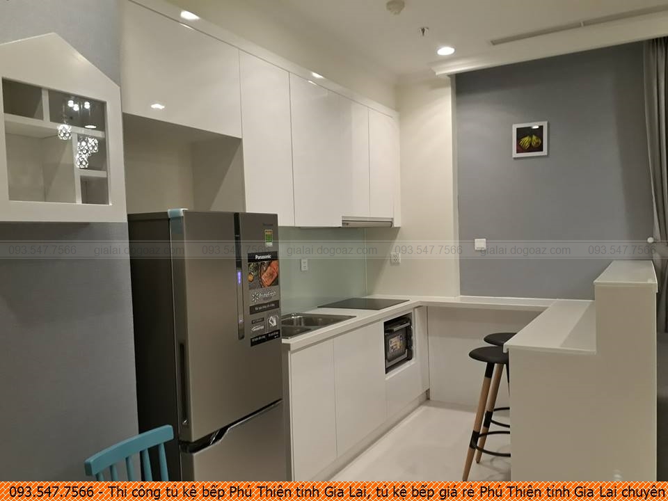 Thi công tủ kệ bếp Phú Thiện tỉnh Gia Lai, tủ kệ bếp giá rẻ Phú Thiện tỉnh Gia Lai chuyên nghiệp gọi Hotline 093.547.7566