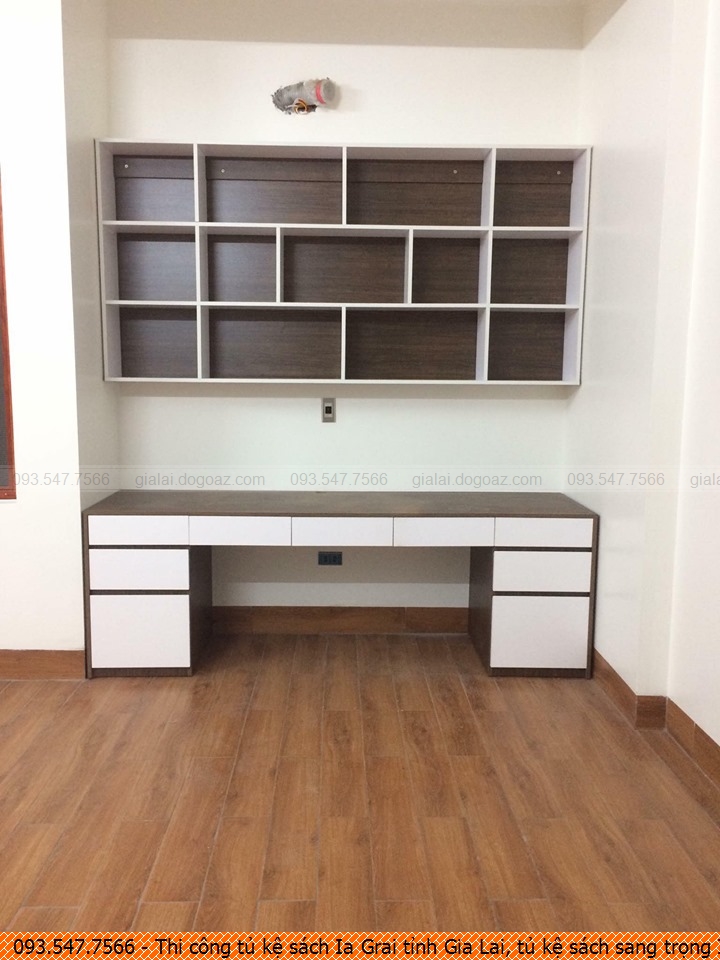 Thi công tủ kệ sách Ia Grai tỉnh Gia Lai, tủ kệ sách sang trọng Ia Grai tỉnh Gia Lai uy tín gọi Hotline 09.3547.7566