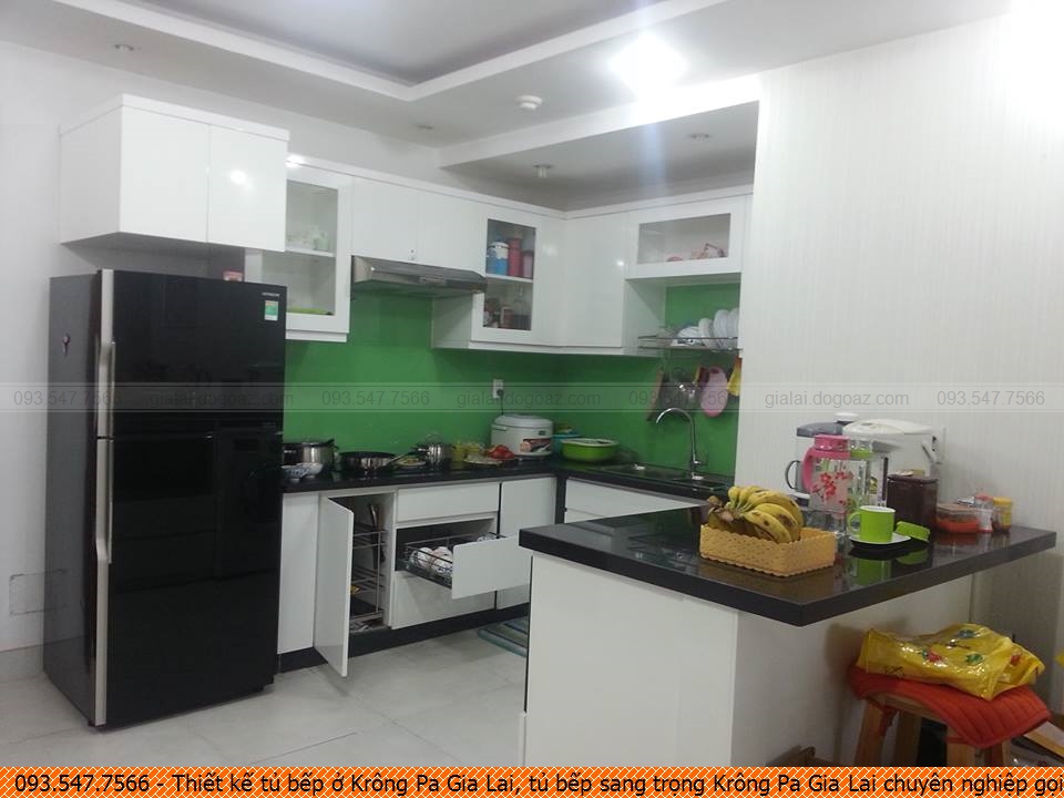 Thiết kế tủ bếp ở Krông Pa Gia Lai, tủ bếp sang trọng Krông Pa Gia Lai chuyên nghiệp gọi Hotline 09.3547.7566
