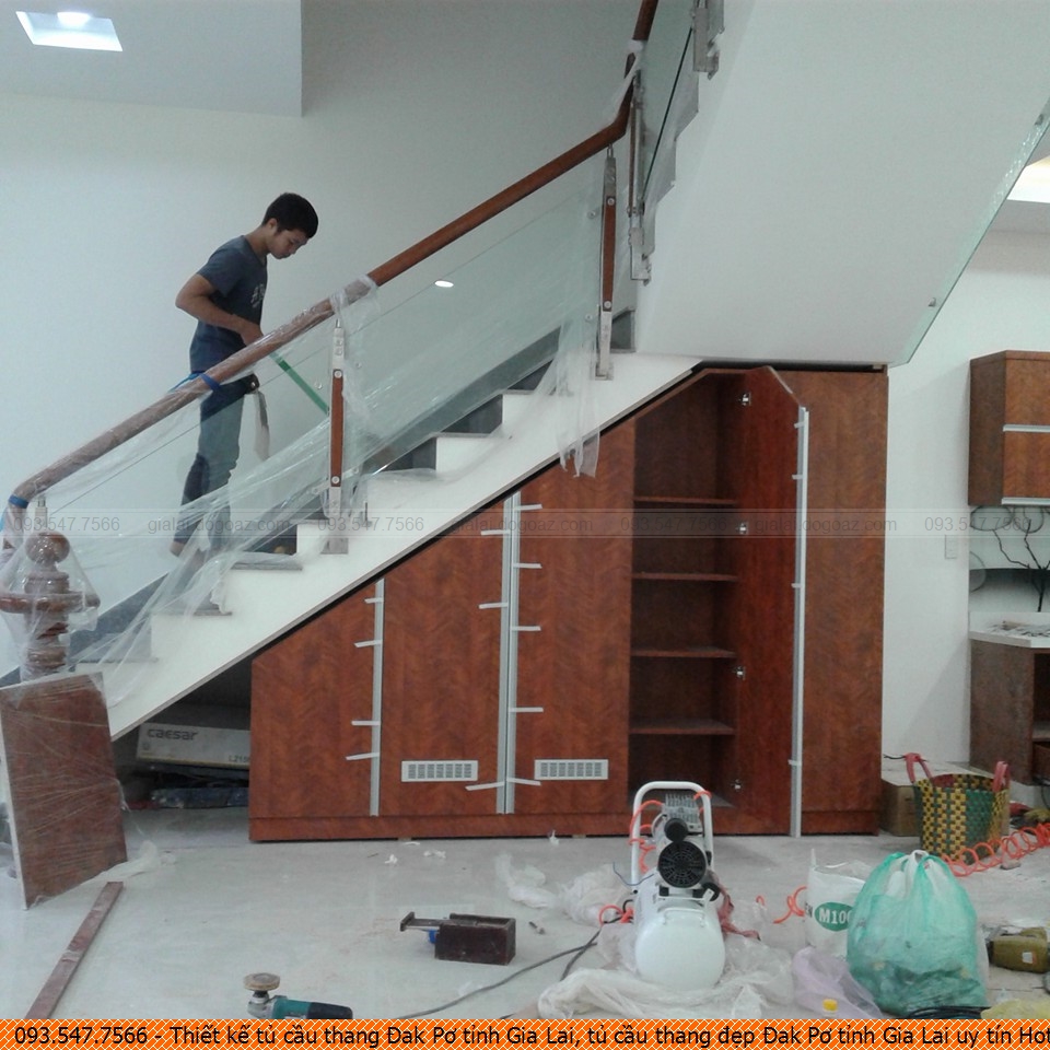 Thiết kế tủ cầu thang Đak Pơ tỉnh Gia Lai, tủ cầu thang đẹp Đak Pơ tỉnh Gia Lai uy tín Hotline 093-5477-566