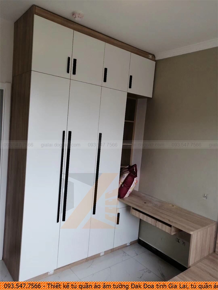 Thiết kế tủ quần áo âm tường Đak Đoa tỉnh Gia Lai, tủ quần áo âm tường giá rẻ Đak Đoa tỉnh Gia Lai chuyên nghiệp 093-5477-566
