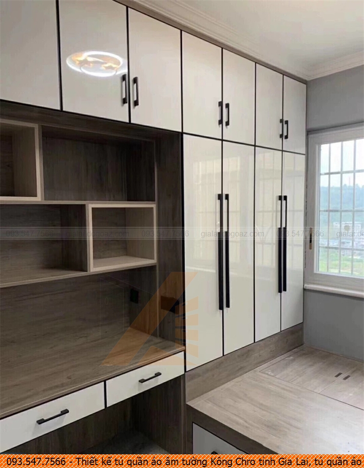 Thiết kế tủ quần áo âm tường Kông Chro tỉnh Gia Lai, tủ quần áo âm tường giá rẻ Kông Chro tỉnh Gia Lai uy tín liên hệ Hotline 09.3547.7566