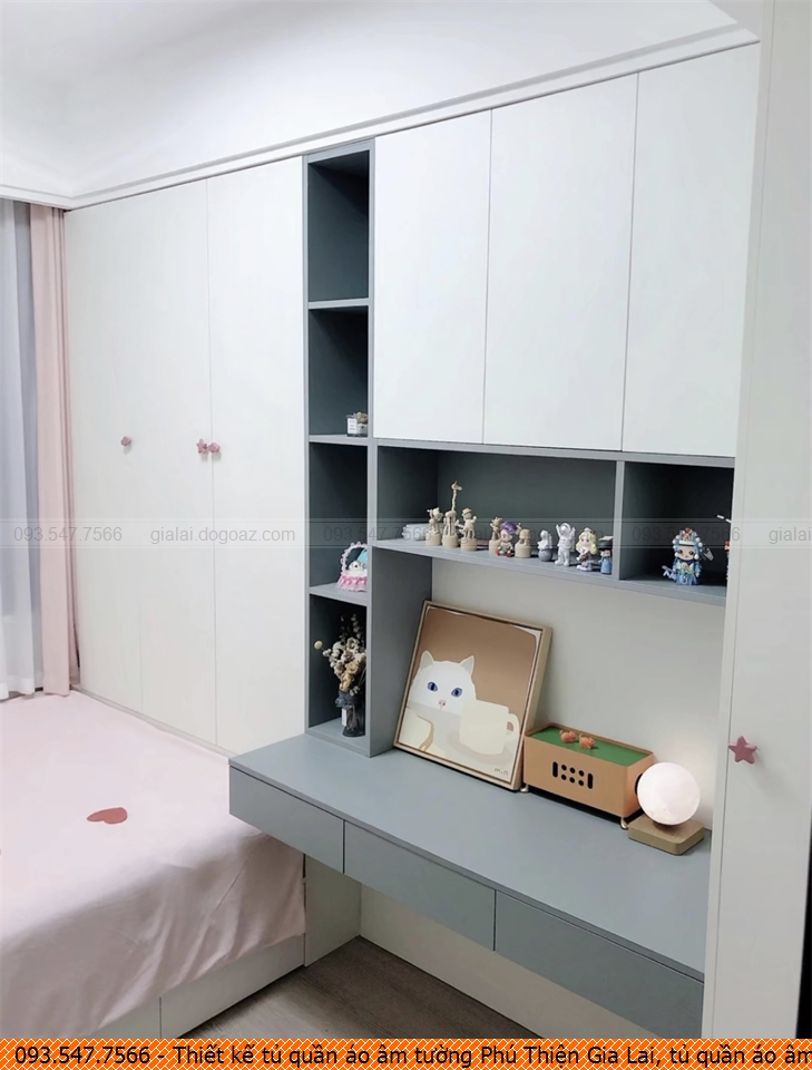 Thiết kế tủ quần áo âm tường Phú Thiện Gia Lai, tủ quần áo âm tường giá rẻ Phú Thiện Gia Lai uy tín 093.5477566