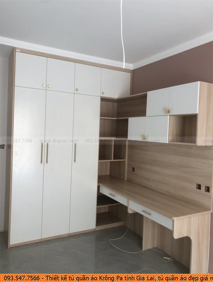 Thiết kế tủ quần áo Krông Pa tỉnh Gia Lai, tủ quần áo đẹp giá rẻ Krông Pa tỉnh Gia Lai uy tín 093.547.7566
