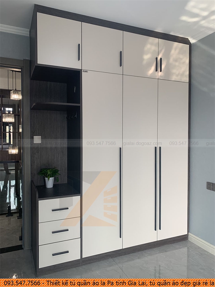 Thiết kế tủ quần áo la Pa tỉnh Gia Lai, tủ quần áo đẹp giá rẻ la Pa tỉnh Gia Lai chuyên nghiệp SĐT 093.5477566