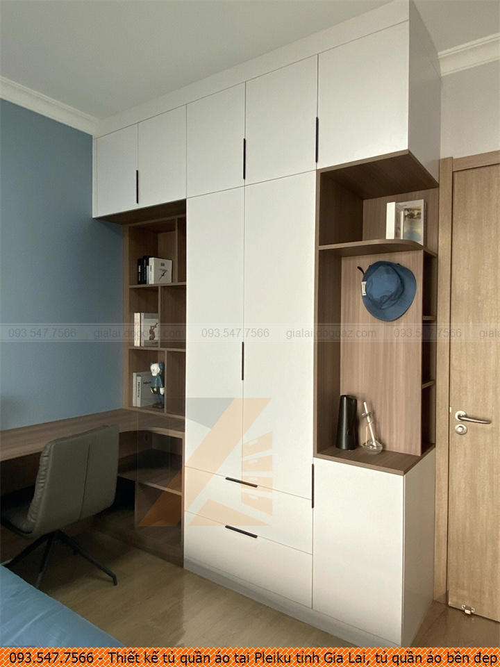 Thiết kế tủ quần áo tại Pleiku tỉnh Gia Lai, tủ quần áo bền đẹp Pleiku tỉnh Gia Lai chuyên nghiệp Hotline 093.5477566