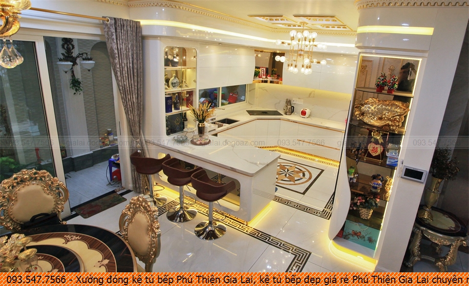 Xưởng đóng kệ tủ bếp Phú Thiện Gia Lai, kệ tủ bếp đẹp giá rẻ Phú Thiện Gia Lai chuyên nghiệp liên hệ 09.3547.7566