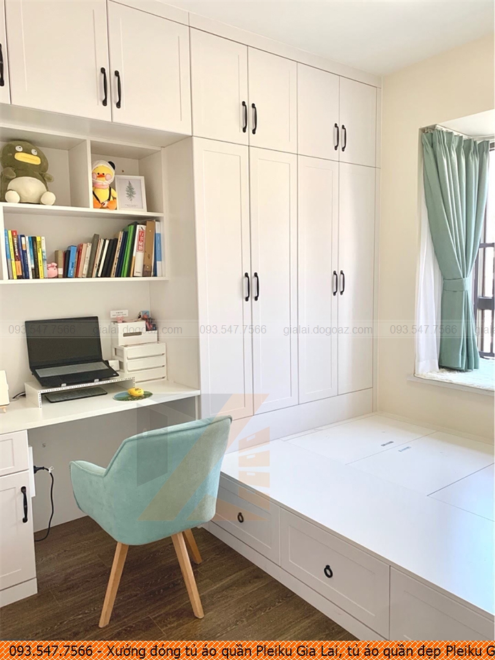 Xưởng đóng tủ áo quần Pleiku Gia Lai, tủ áo quần đẹp Pleiku Gia Lai uy tín liên hệ Hotline 093.54.77.566