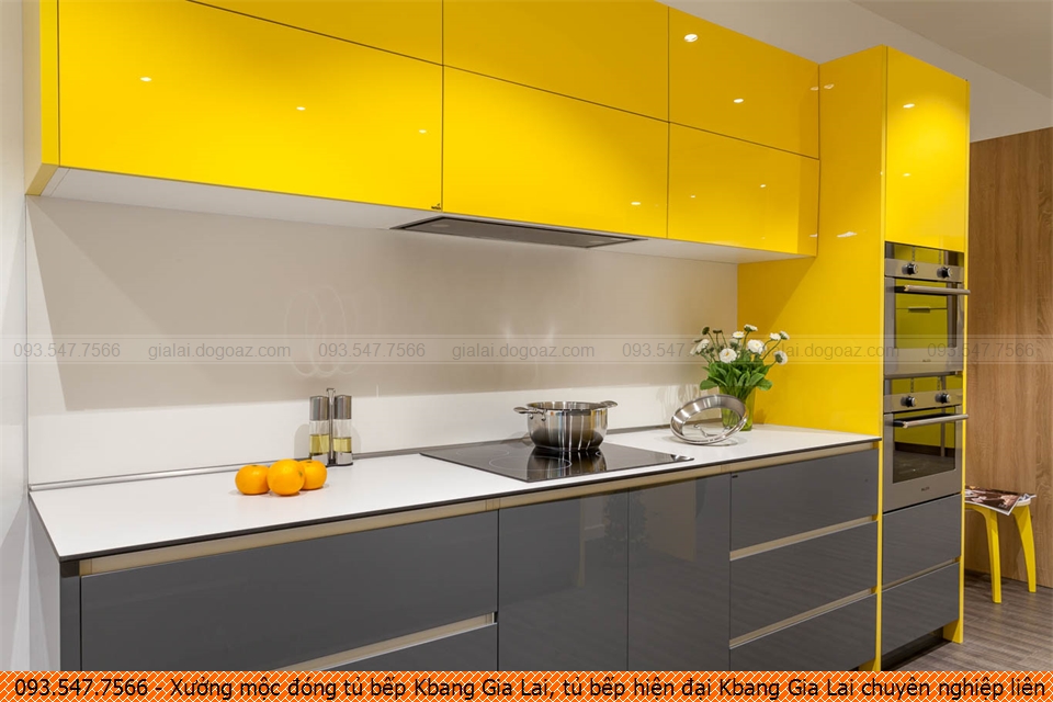 Xưởng mộc đóng tủ bếp Kbang Gia Lai, tủ bếp hiện đại Kbang Gia Lai chuyên nghiệp liên hệ Hotline 093.5477566