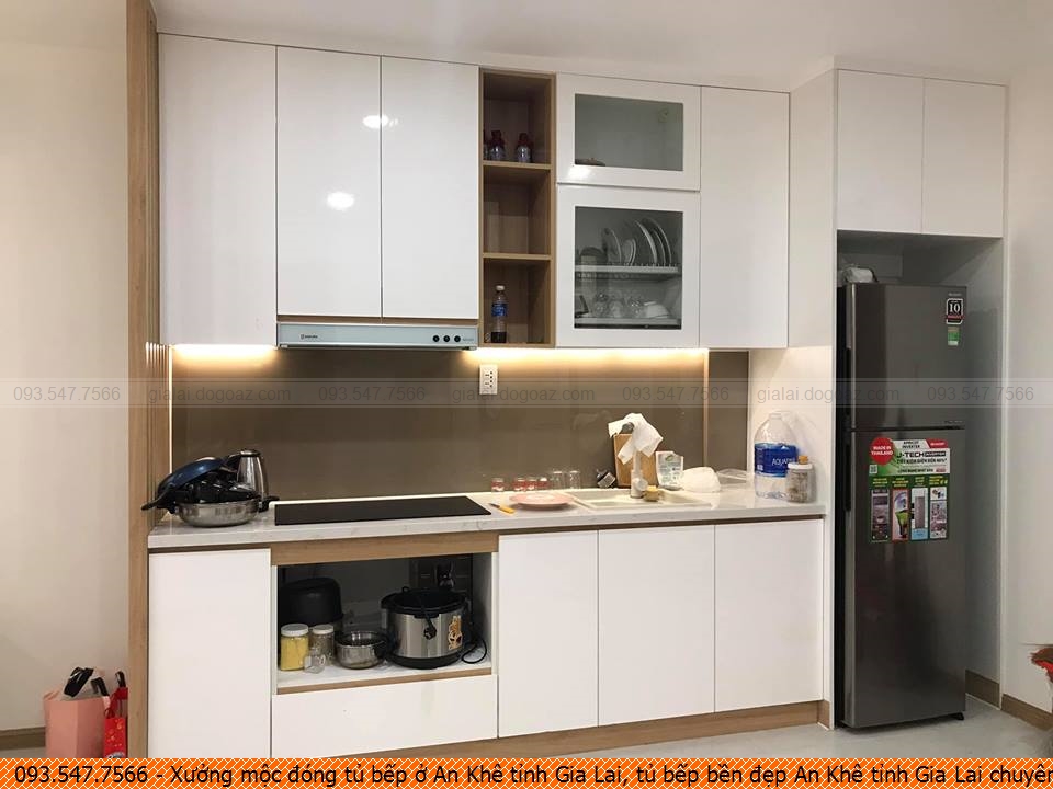 Xưởng mộc đóng tủ bếp ở An Khê tỉnh Gia Lai, tủ bếp bền đẹp An Khê tỉnh Gia Lai chuyên nghiệp gọi 09.3547.7566
