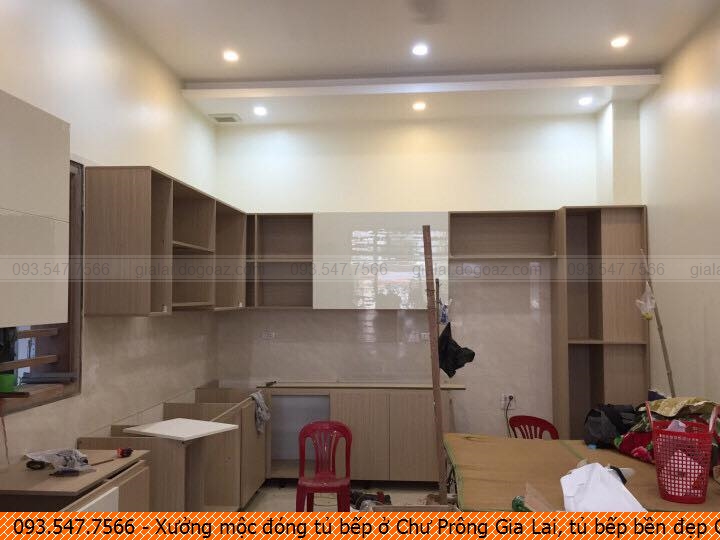 Xưởng mộc đóng tủ bếp ở Chư Prông Gia Lai, tủ bếp bền đẹp Chư Prông Gia Lai uy tín SĐT 093-5477-566