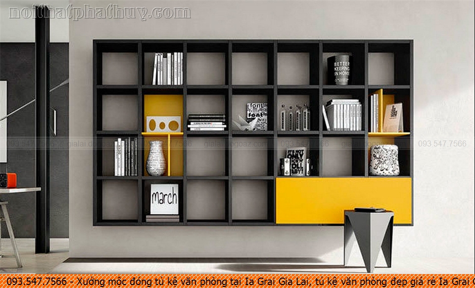 Xưởng mộc đóng tủ kệ văn phòng tại Ia Grai Gia Lai, tủ kệ văn phòng đẹp giá rẻ Ia Grai Gia Lai chuyên nghiệp 093-547-7566
