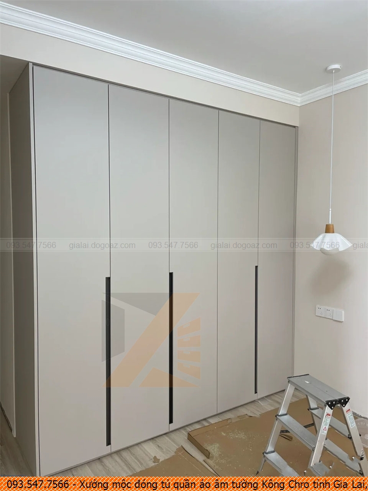 Xưởng mộc đóng tủ quần áo âm tường Kông Chro tỉnh Gia Lai, tủ quần áo âm tường hiện đại Kông Chro tỉnh Gia Lai chuyên nghiệp gọi 09.3547.7566