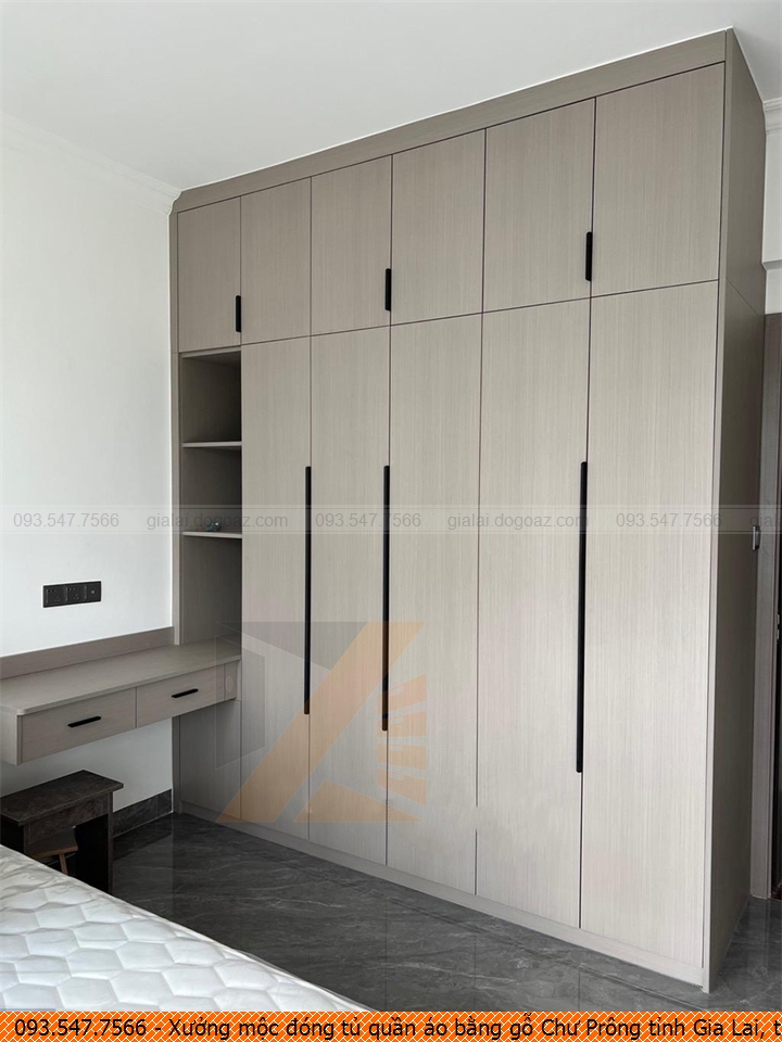 Xưởng mộc đóng tủ quần áo bằng gỗ Chư Prông tỉnh Gia Lai, tủ quần áo bằng gỗ hiện đại Chư Prông tỉnh Gia Lai uy tín SĐT 09.3547.7566