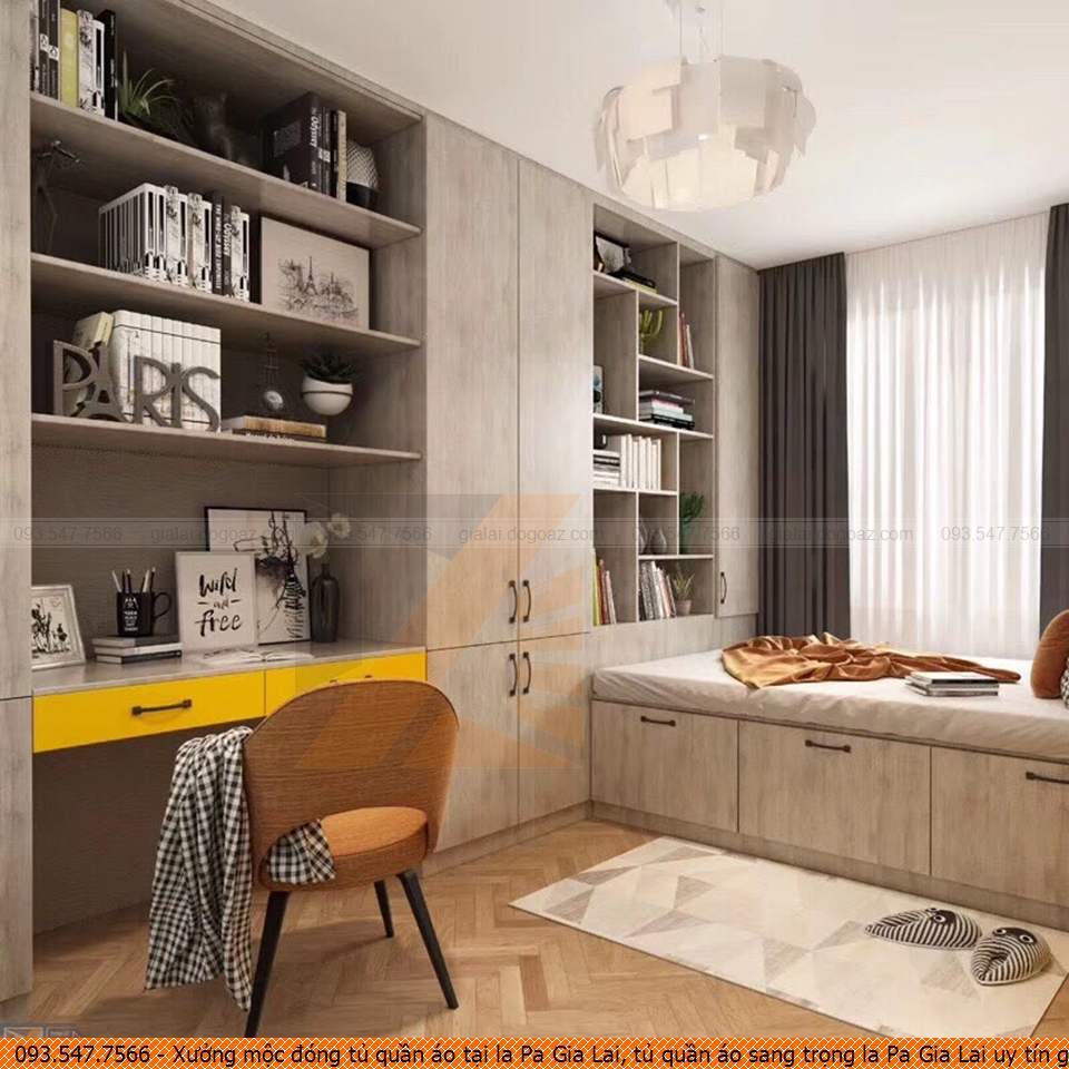 Xưởng mộc đóng tủ quần áo tại la Pa Gia Lai, tủ quần áo sang trọng la Pa Gia Lai uy tín gọi 093.54.77.566