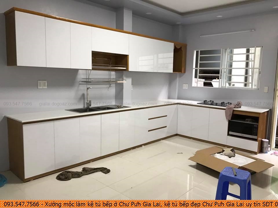 Xưởng mộc làm kệ tủ bếp ở Chư Pưh Gia Lai, kệ tủ bếp đẹp Chư Pưh Gia Lai uy tín SĐT 093-5477-566