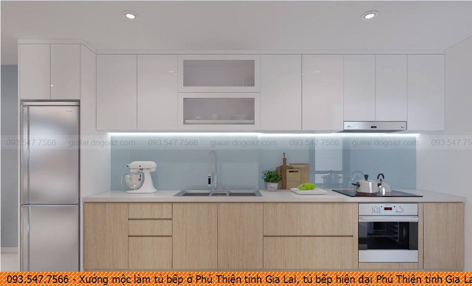 Xưởng mộc làm tủ bếp ở Phú Thiện tỉnh Gia Lai, tủ bếp hiện đại Phú Thiện tỉnh Gia Lai chuyên nghiệp 093.5477566