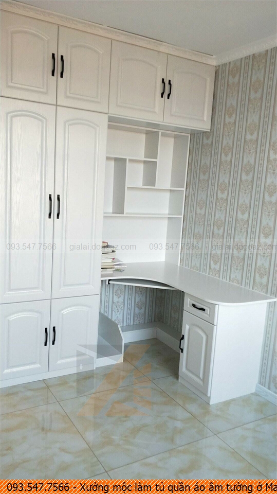 Xưởng mộc làm tủ quần áo âm tường ở Mang Yang tỉnh Gia Lai, tủ quần áo âm tường đẹp Mang Yang tỉnh Gia Lai uy tín Hotline 0935477566