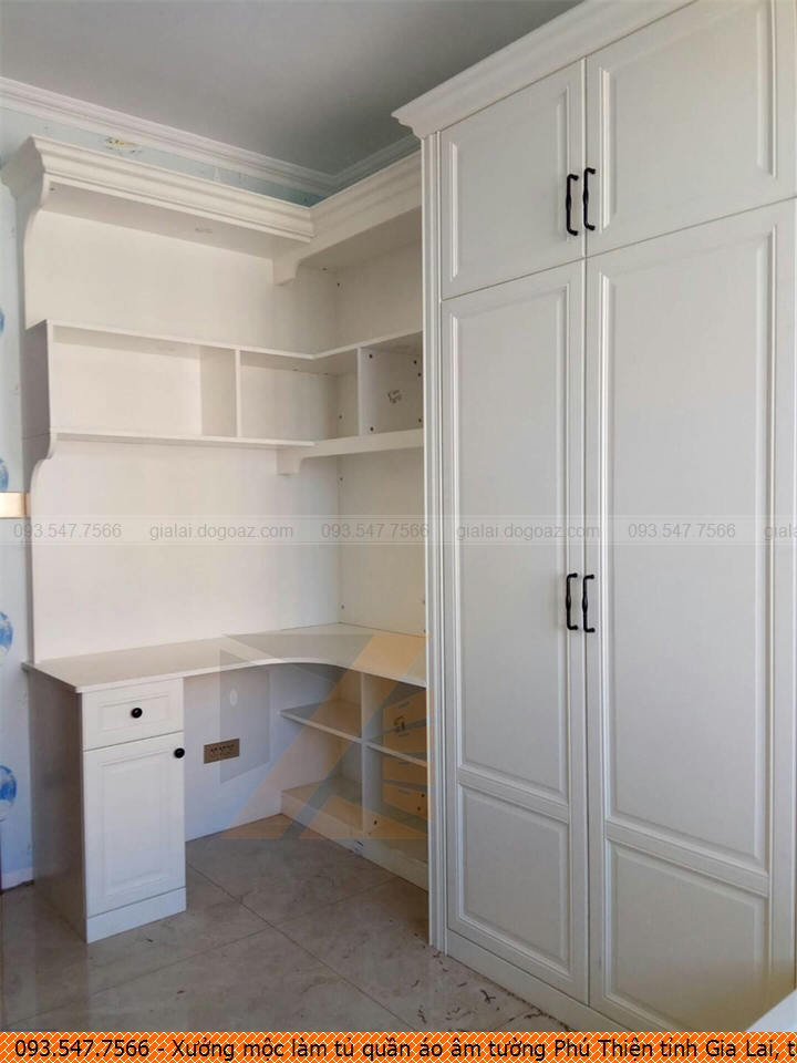 Xưởng mộc làm tủ quần áo âm tường Phú Thiện tỉnh Gia Lai, tủ quần áo âm tường chất lượng Phú Thiện tỉnh Gia Lai chuyên nghiệp gọi Hotline 093-5477-566